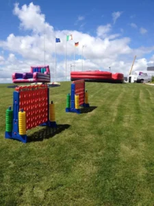 Hiya giant connect 4 and inflatables | Family Fun Days