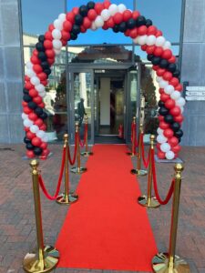 Red carpet entrance to an event with HIYA | Event Management Company Ireland